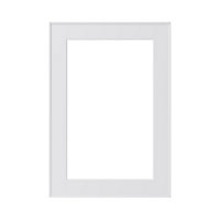 Porte vitrée de meuble de cuisine GoodHome Pasilla Blanc l. 49.7 cm x H. 71.5 cm