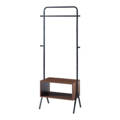 Portemanteau Averoey 180 x 74 x 42 cm noir effet noyer en.casa