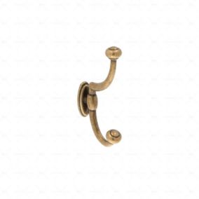 Portemanteau en zamac  Entraxe 32mm  Florence antique  Lot de 6