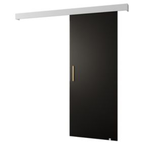 Portes coulissantes Salwador I 70x204 cm (Noir / Blanc / Or)