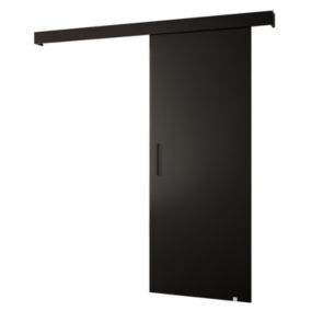 Portes coulissantes Salwador I 80x204 cm (Noir / Noir / Noir)