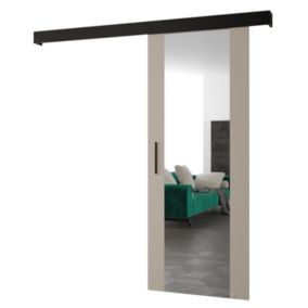 Portes coulissantes Salwador II 80x204 cm (Cachemire / Noir / Noir)