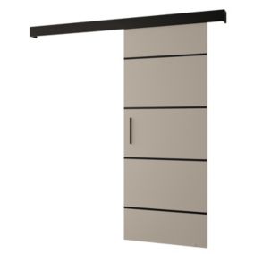 Portes coulissantes Salwador IV 70x204 cm (Cachemire / Noir / Noir)