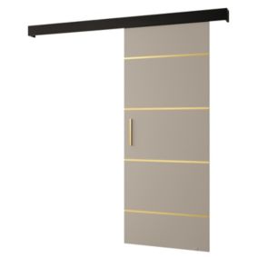 Portes coulissantes Salwador IV 80x204 cm (Cachemire / Noir / Or)