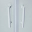 Portes de douche angle ciculaire Cooke & Lewis Onega sérigraphié 90 x 90 cm