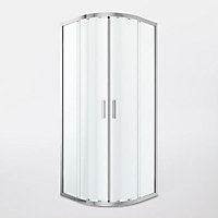 Portes de douche angle circulaire transparent GoodHome Beloya 80 x 80 cm