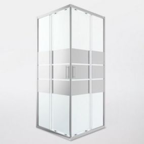 Portes de douche angle droit miroir GoodHome Beloya 90 x 90 cm