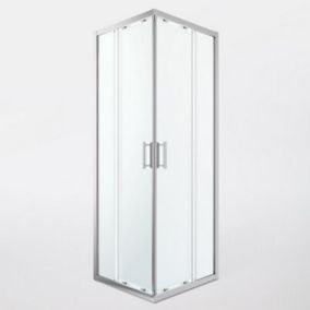 Portes de douche angle droit transparent GoodHome Beloya 70 x 70 cm
