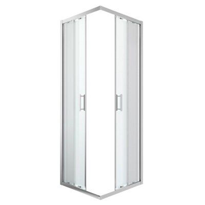Portes de douche angle droit transparent GoodHome Beloya 70 x 70 cm