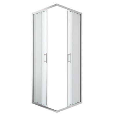 Portes de douche angle droit transparent GoodHome Beloya 80 x 80 cm