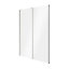 Portes de placard coulissantes 2 vantaux panneaux blancs brillants GoodHome Atomia H. 225 x L. 150 x ép. 5,5 cm