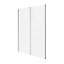 Portes de placard coulissantes 2 vantaux panneaux blancs GoodHome Atomia H. 225 x L. 150 x ép. 5,5 cm