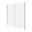Portes de placard coulissantes 2 vantaux panneaux blancs GoodHome Atomia H. 225 x L. 200 x ép. 5,5 cm