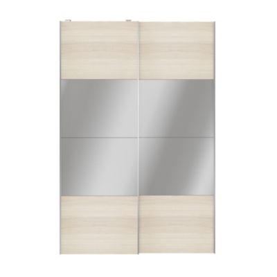 Porte De Placard Coulissante Miroir 2 Vantaux