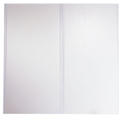 Portes de placard coulissantes blanches effet bois GoodHome Romero H. 120 x l. 60 cm, 2 portes