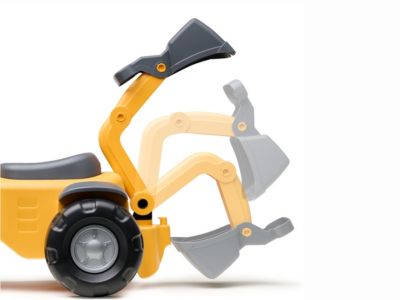 Porteur tracteur Maurice - FALK - Volant directionnel, Assise ouvrante - Fabriqué en France - 90