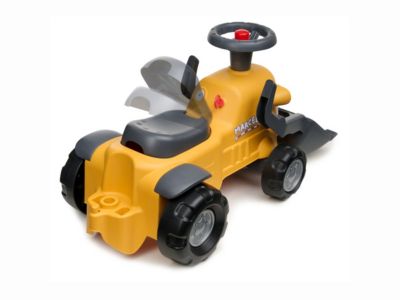 FALK - Porteur Chantier Marcel - Pelle Frontale - Dès 12 Mois - 90% de Plastique recyclé - Barre d'aide à la Marche - Fabriqué en France - 910D