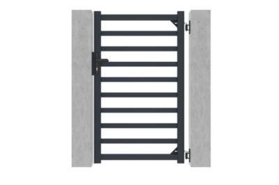 Portillon 1m ANTELAO H.160cm aluminium gris