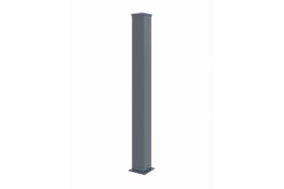 Portillon 1m ARLBERG H.140cm + 2 Poteaux H.166cm aluminium gris