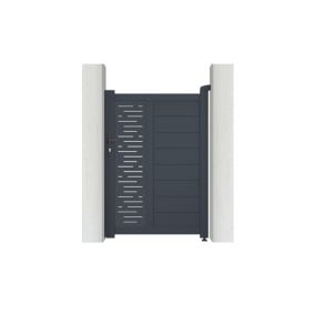 Portillon 1m ARLBERG H.140cm aluminium gris