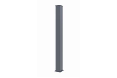 Portillon 1m ARLBERG H.160cm + 2 Poteaux H.190cm aluminium gris