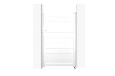 Portillon 1m EIGER H.160cm aluminium blanc