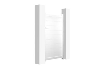 Portillon 1m EIGER H.160cm aluminium blanc