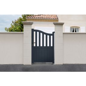 Portillon 1m MEIJE H.140cm aluminium gris