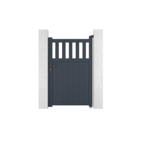 Portillon 1m SANTIS H.160cm aluminium gris