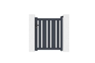 Portillon 1m VEYMONT H.120cm aluminium gris