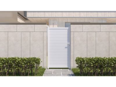 Portillon aluminium "Eric"  101.2 x 180.9 cm  Blanc