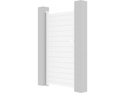 Portillon aluminium "Eric"  101.2 x 180.9 cm  Blanc