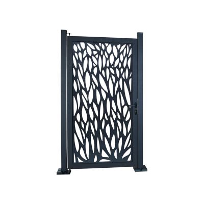 Portillon arbre alu Neva anthracite 93 x h.171 cm