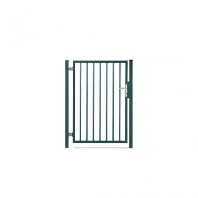 Portillon barreaudé acier galvanisé passage 1m H 1m80 Vert