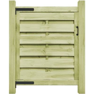Portillon Bois de pin imprégné 100x100 cm Vert vidaXL