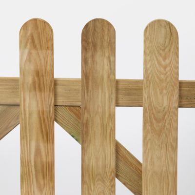 Portillon clôture bois Blooma Liao vert 100 x h.80 cm