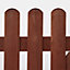 Portillon clôture bois Blooma Mekong marron 100 x h.100 cm