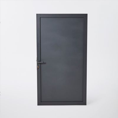 Portillon en aluminium Neva anthracite h.171 cm