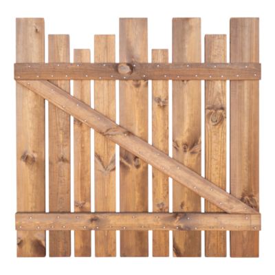 Portillon en bois destructuré Kauri Klikstrom l.100 x H.100 cm