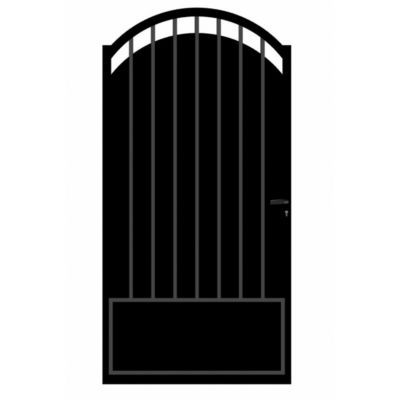 Portillon en fer noir l.100 x H.200 cm, Blooma Oria