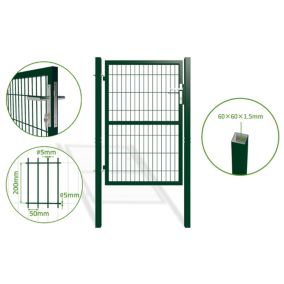 Portillon grillagé 1m RAZO H.140cm Vert