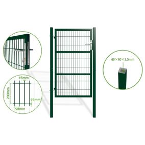 Portillon grillagé 1m RAZO H.160cm Vert