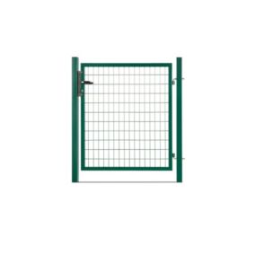 Portillon grillagé en acier galvanisé maille 100 x 50 L 1m x H 1m00 Vert