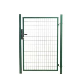 Portillon grillagé en acier galvanisé maille 100 x 50 L 1m x H 1m50 Vert