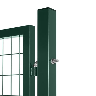 Portillon grillagé en acier galvanisé maille 100 x 50 L 1m20 x 1m00 Vert