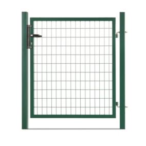 Portillon grillagé en acier galvanisé maille 100 x 50 L 1m20 x 2m00 Vert