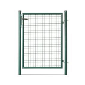 Portillon grillagé en acier galvanisé maille 50 x 50 L 1m x  H1m00 Vert