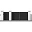 Portillon Jardimat fer Lys noir - 100 x h.150 cm