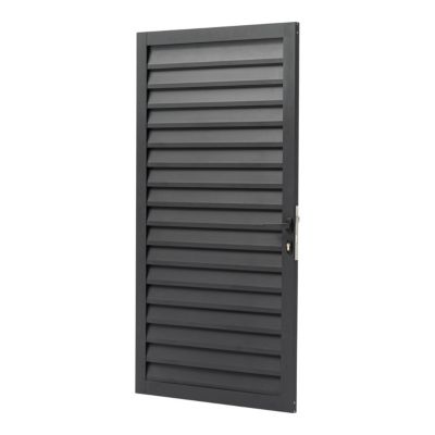 Portillon persienné Neva l.93 x H.171 cm Aluminium anthracite