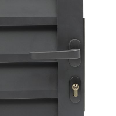 Portillon persienné Neva l.93 x H.171 cm Aluminium anthracite